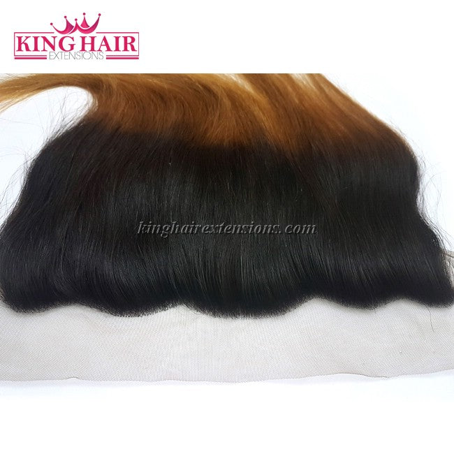 16 inch VIETNAM HAIR LACE FRONTAL STRAIGHT 13X4 OMBRE - King Hair Extensions