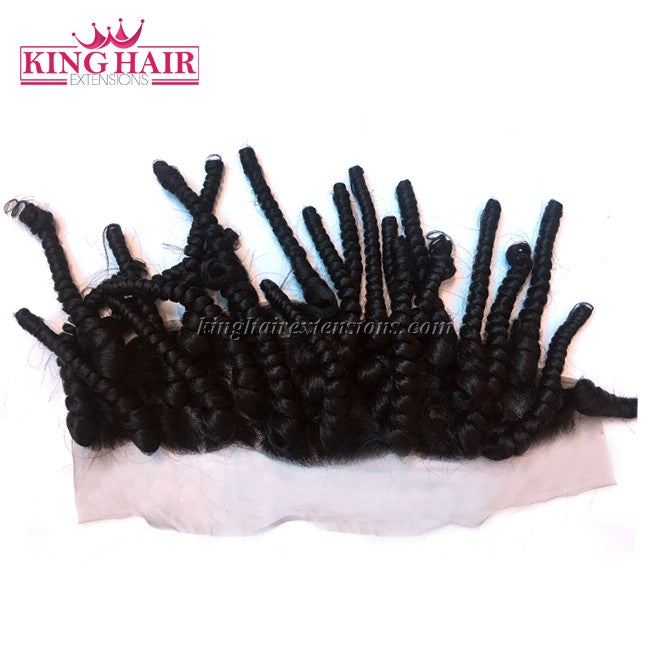 18 inch VIETNAM HAIR LACE FRONTAL CURLY 13X4 SC2 - King Hair Extensions