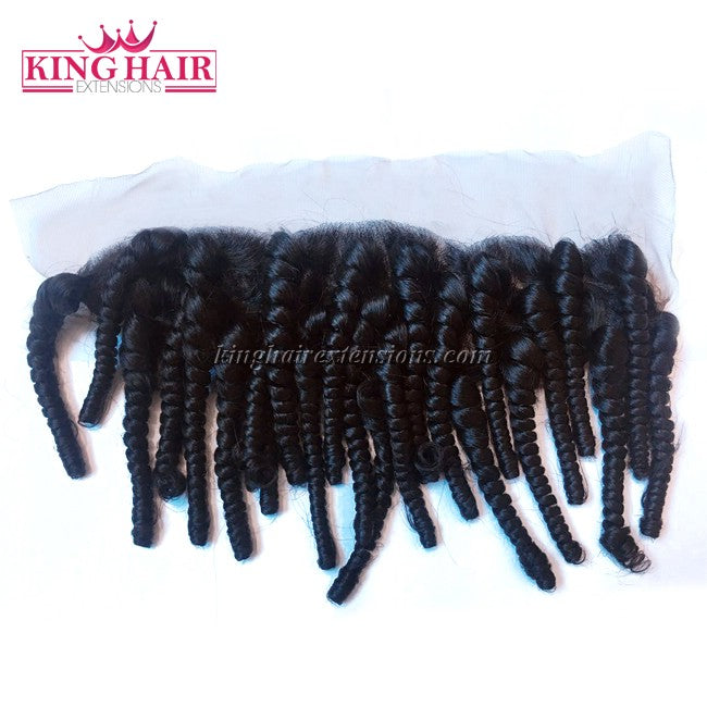 18 inch VIETNAM HAIR LACE FRONTAL CURLY 13X4 SC2 - King Hair Extensions