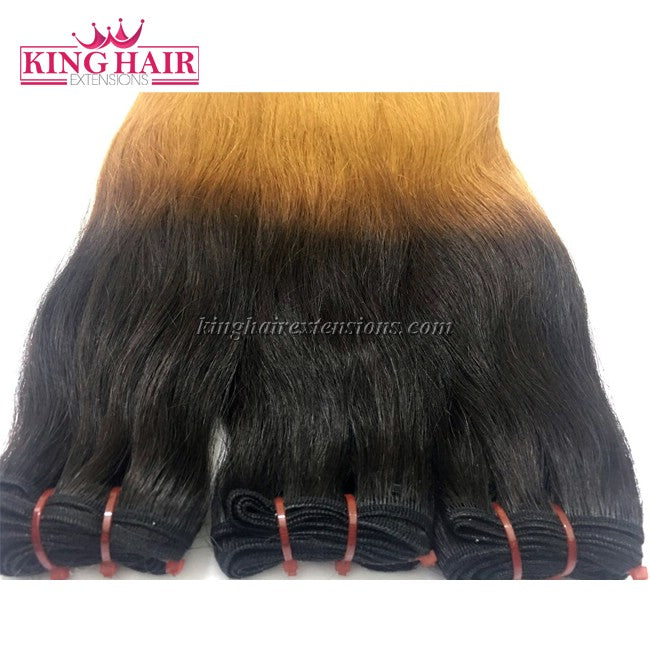 18 inch SUPER DOUBLE VIETNAMESE HAIR STRAIGHT OMBRE STC3 - King Hair Extensions
