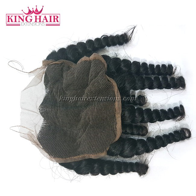 18 inch VIETNAM HAIR CURLY LACE CLOSURE 4X4 SC2 - King Hair Extensions