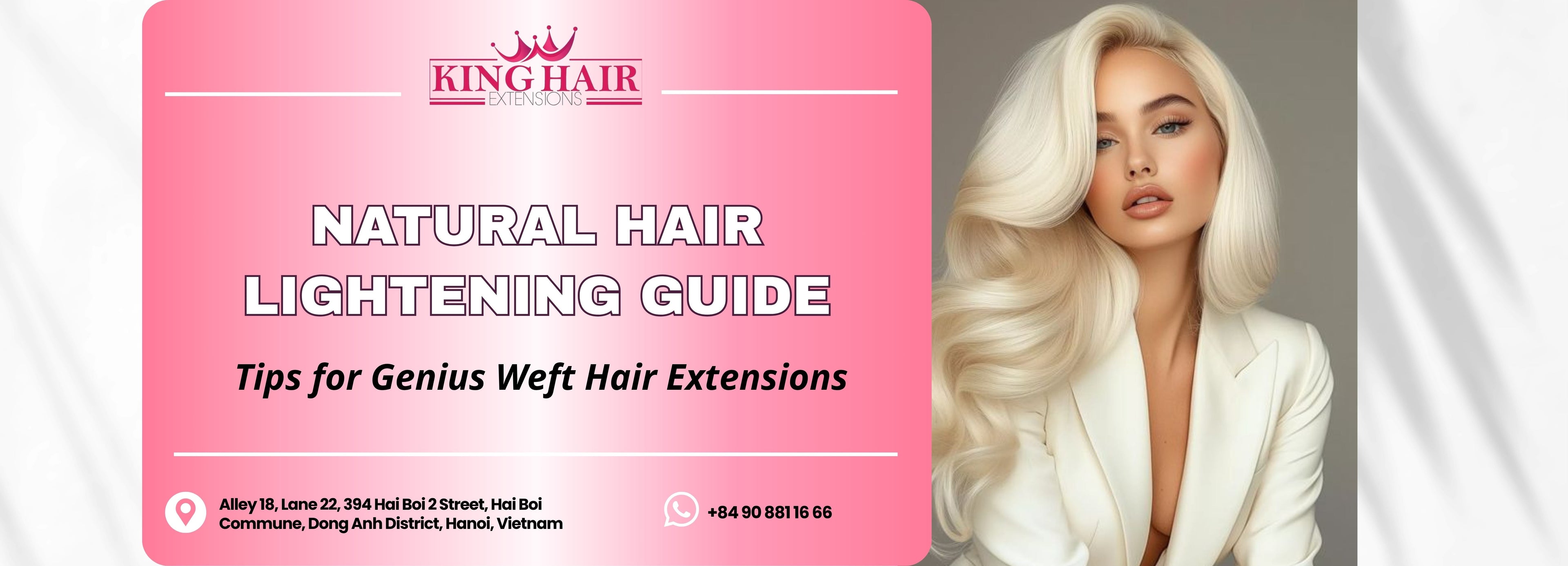 How to Naturally Lighten Hair: The Ultimate Guide for Genius Weft Hair Extensions