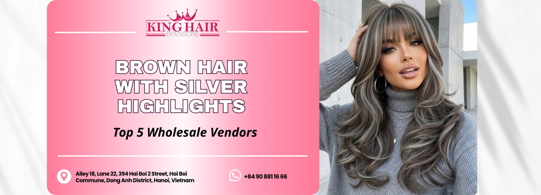 Top 5 Wholesale Hair Vendors For Brown Hair With Silver Highlights: Before and After Transformation Guide & Supply Solutions