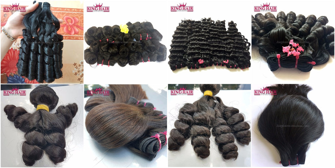 Real human hair extensions