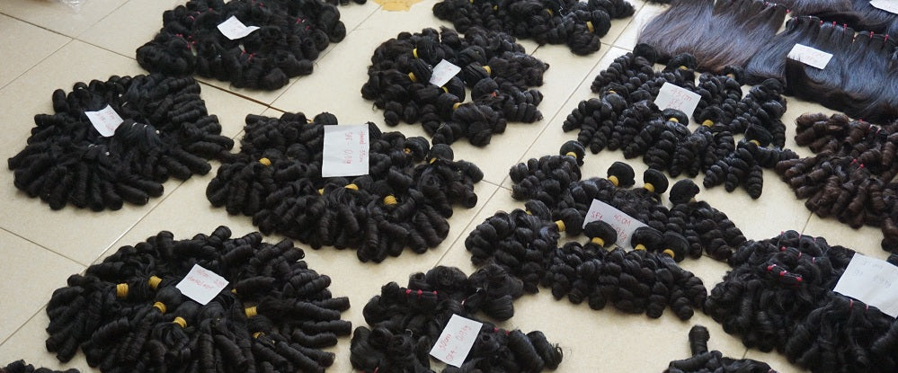 Raw hair extensions from King Hair Extensions