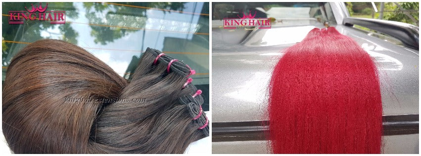 Coloring your hair extensions