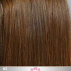 Straight #2 brown bulk hair donor