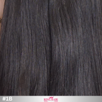 Straight #1B bulk hair double