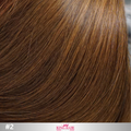 Straight #2 brown bulk hair double