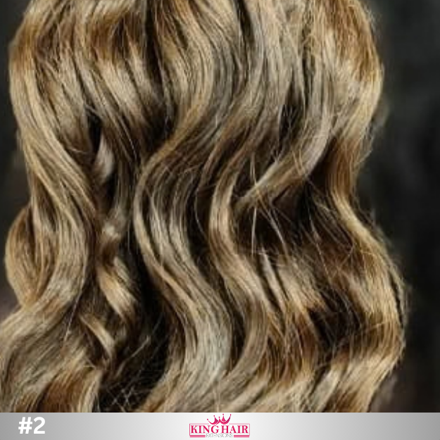 Wavy #2 brown Bulk human hair for brading Babythin