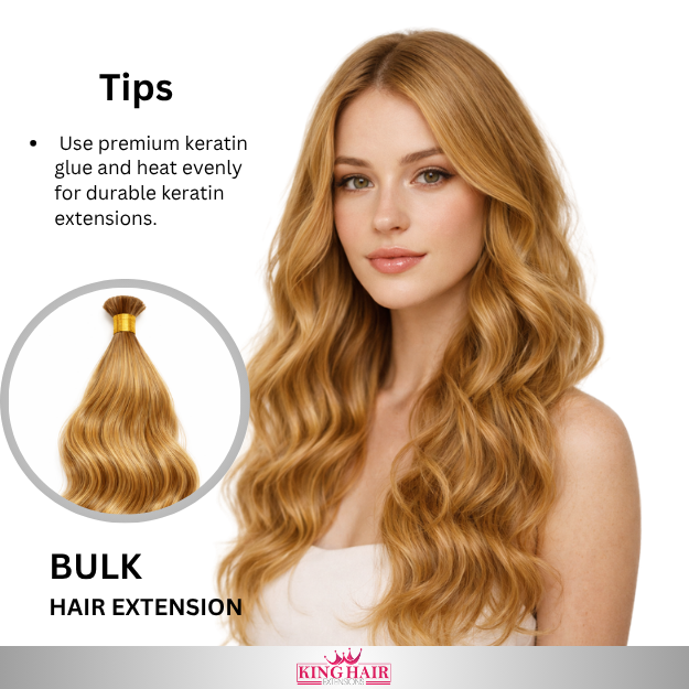 Wavy #6 Bulk human hair for brading Babythin