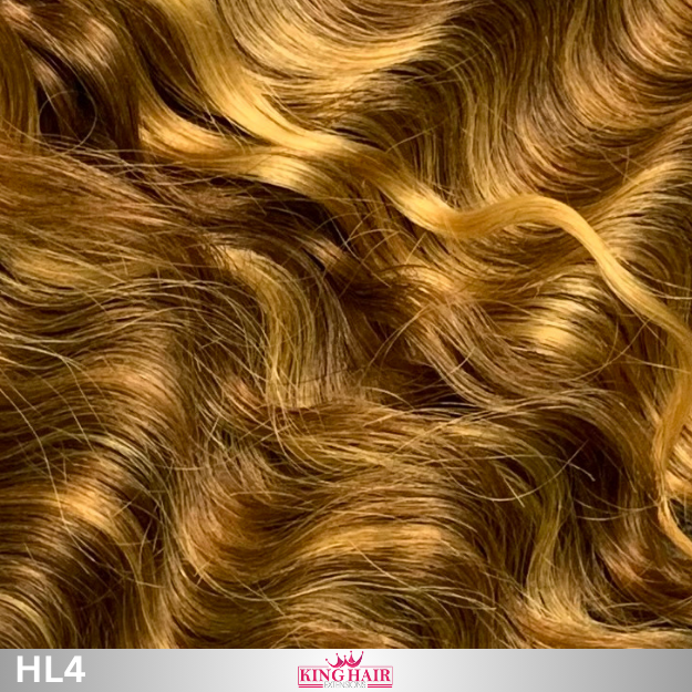 Wavy high light blonde Bulk human hair for brading Babythin
