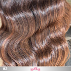 Wavy #2 brown Bulk human hair for brading raw