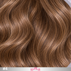 Wavy #4 brown Bulk human hair for brading raw