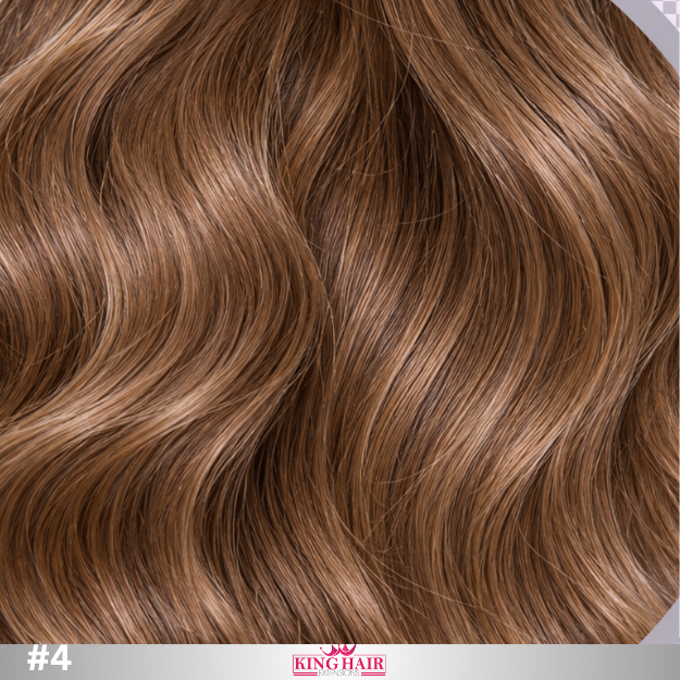 Wavy #4 brown Bulk human hair for brading raw