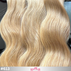 Wavy #613 blonde Bulk human hair for brading raw