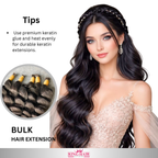 Wavy natural Bulk human hair for brading raw