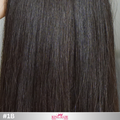 Straight #1B clip-in hair extensions double