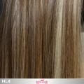 Straight Hight light blonde clip-in hair extensions double