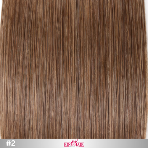 Straight #2 brown Virgin genius hair extension Babythin
