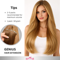 Straight #6 Virgin genius hair extension Babythin
