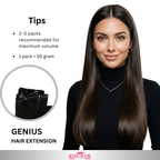 Straight natural Virgin genius hair extension Babythin