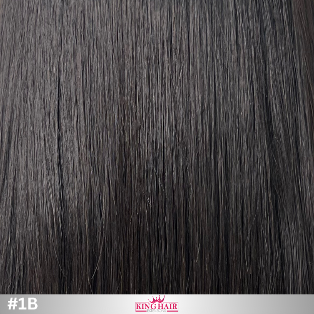 Straight #1B Virgin genius hair extension donor
