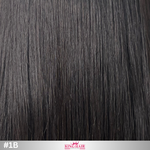Straight #1B Virgin genius hair extension donor