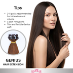 Straight #2 brown Virgin genius hair extension raw
