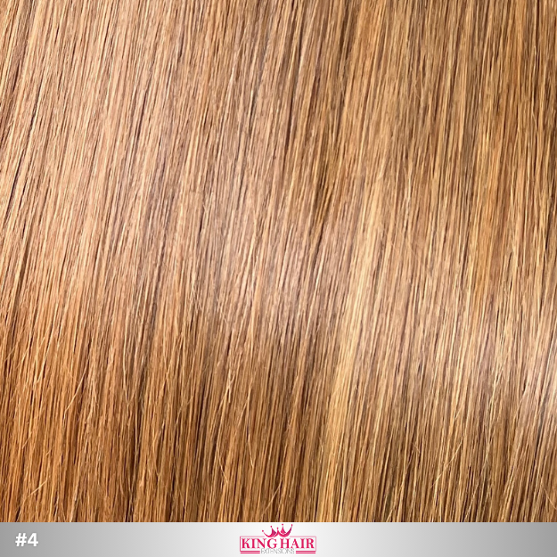 Straight #4 brown Virgin genius hair extension raw