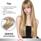 Straight high light blonde Virgin genius hair extension raw