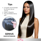 Straight natural Virgin genius hair extension raw