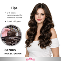 Wavy #2 brown Virgin genius hair extension Babythin