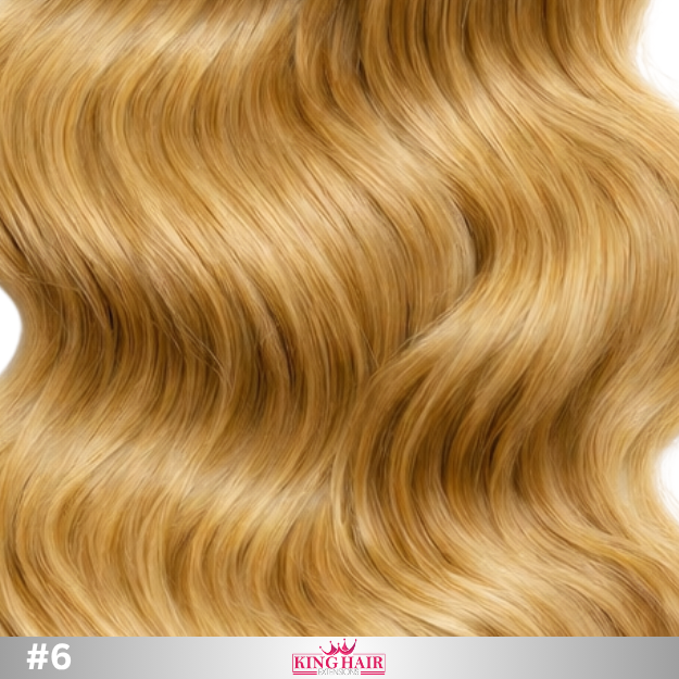 Wavy #6 Virgin genius hair extension Babythin