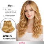 Wavy #6 Virgin genius hair extension Babythin