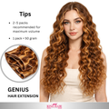 Wavy high light blonde Virgin genius hair extension Babythin
