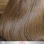 Straight #2 brown Tape-in hair extension donor