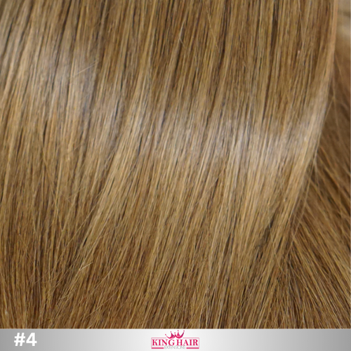 Straight #4 brown Tape-in hair extension donor