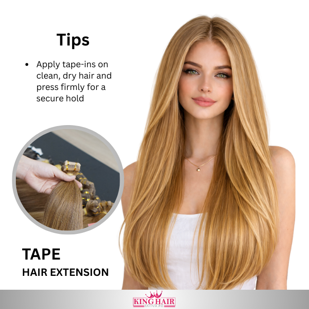 Straight #6 Tape-in hair extension double