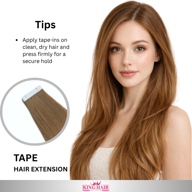 Straight #4 brown Tape-clip raw