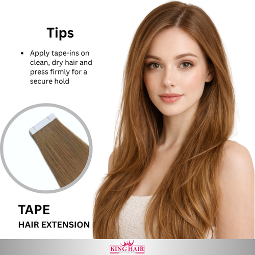 Straight #4 brown Tape-clip raw