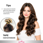 Wavy #2 brown Tape-in Babythin