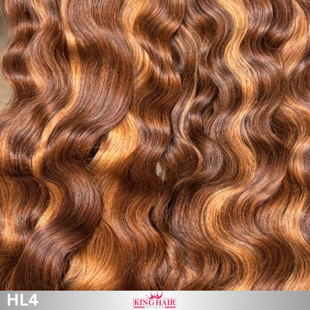 Wavy high light blonde Tape-in Babythin