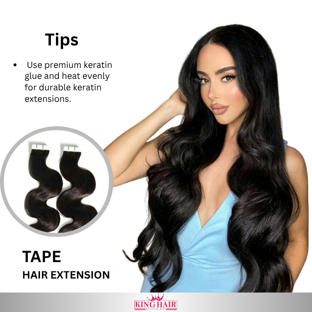 Wavy natural Tape-in Babythin