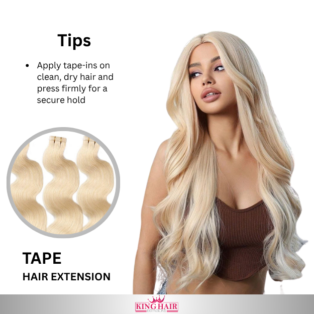 Wavy #613 blonde Tape-in raw