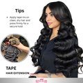 Wavy natural Tape-in raw