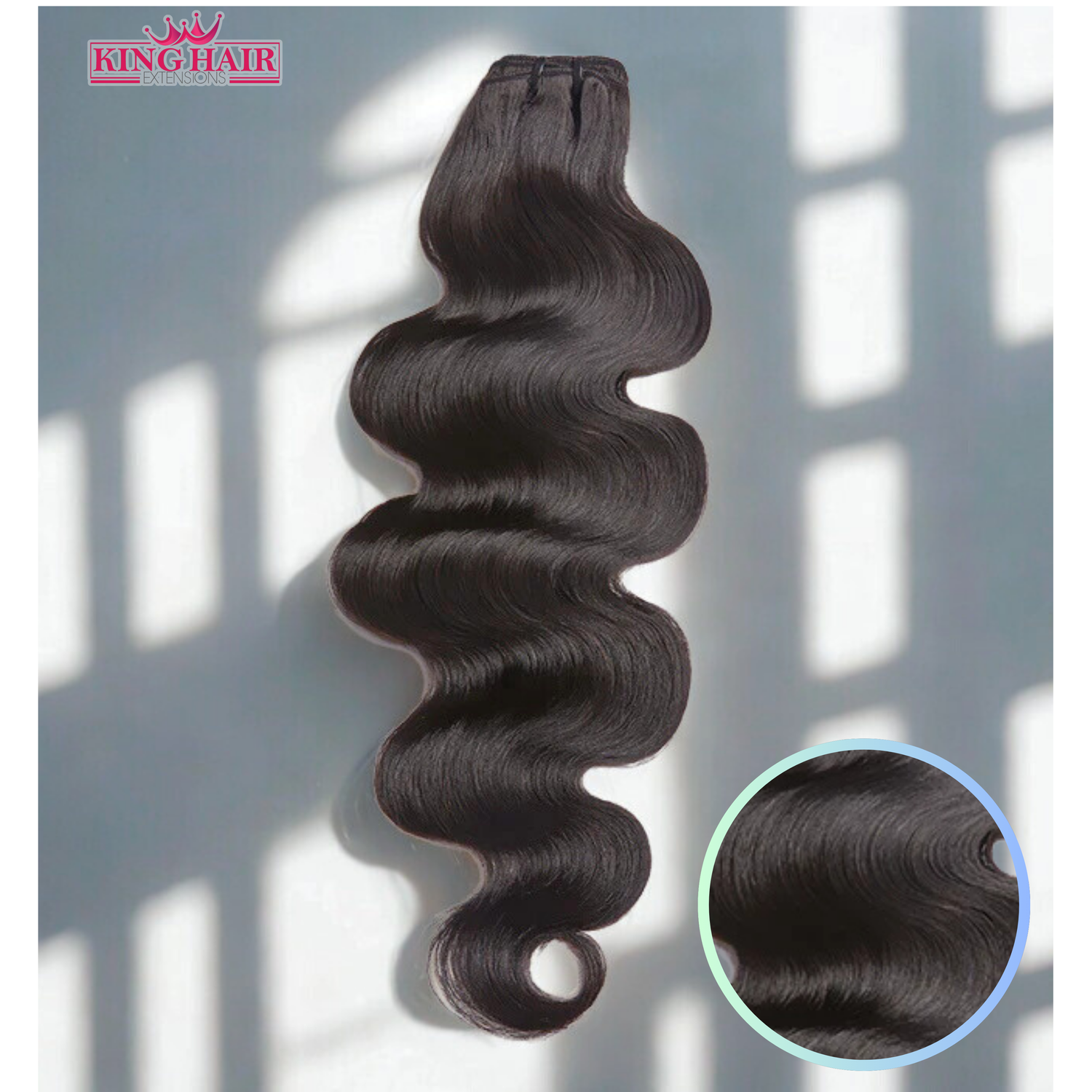 DONOR RAW NATURAL WAVY WEFT – #1B – DOUBLE Drawn