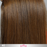 Straight #2 brown bundles human hair Babythin