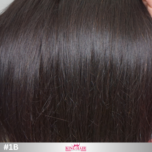 Straight #1B bundles human hair double