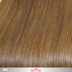 Straight #4 brown bundles human hair double